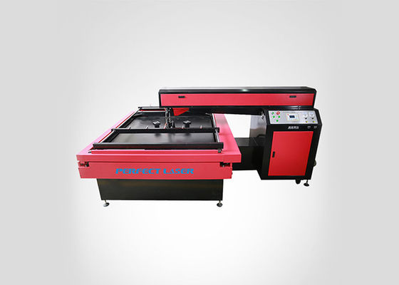 300W 400W কাস্টমাইজড ওয়ার্কিং এলাকা লাল হলুদ ডাবল লেজার হেড CO2 গ্লাস লেজার টিউব ডাই বোর্ড লেজার কাটিং মেশিন