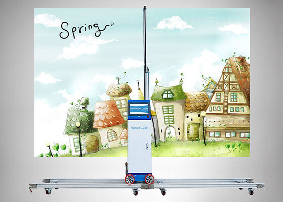 ওয়াল প্রিন্টার মেশিন ডুয়াল প্রিন্ট হেড সহ সরাসরি ওয়াল ইঙ্কজেট প্রিন্টার বড় ইমেজ মুদ্রণের জন্য